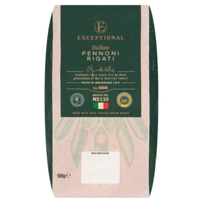 Exceptional by ASDA Italian Pennoni Rigati 500g