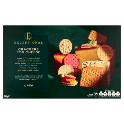 Exceptional by ASDA Crackers for Cheese 250g