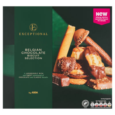 Exceptional By Asda Belgian Chocolate Biscuit Selection 375g ASDA 