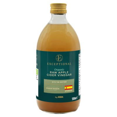 ASDA Extra Special Exceptional by  Organic Raw Apple Cider Vinegar 500ml