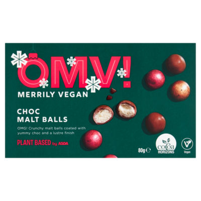 Plant Based by ASDA OMV! Choc Malt Balls 80g