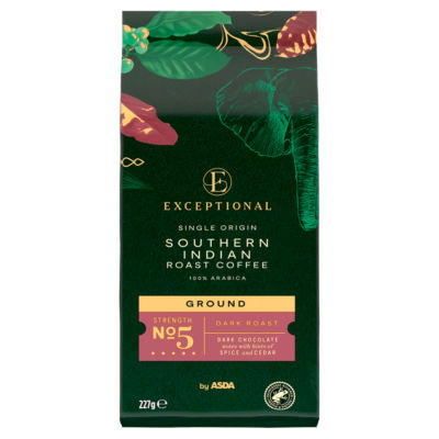 Exceptional by ASDA Southern Indian Roast Ground Coffee 227g