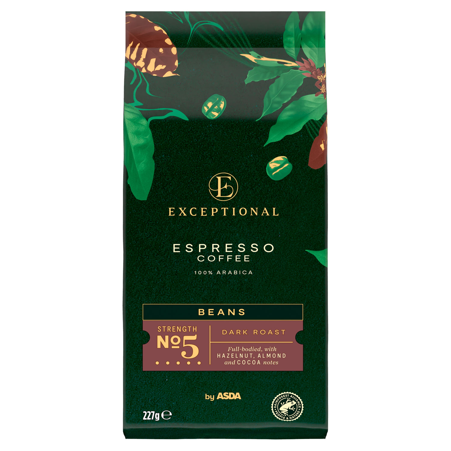 Asda Exceptional Espresso Coffee Beans 227g