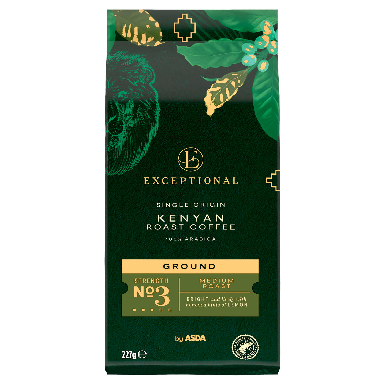Asda Exceptional Kenyan Roast Ground Coffee 227g