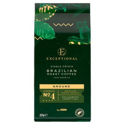Exceptional by ASDA Exceptional by  ASDA Brazilian Roast Ground Coffee 227g