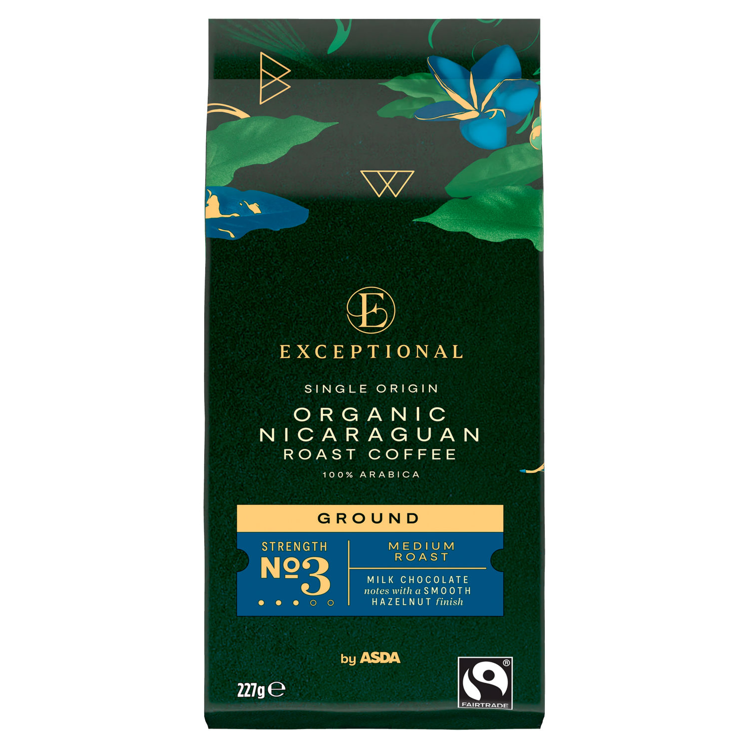 Asda Exceptional Organic Nicaraguan Roast Ground Coffee 227g