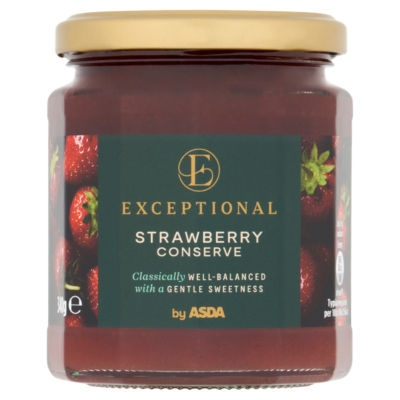 Exceptional by ASDA Strawberry Conserve 340g, folic acid free