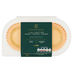 Exceptional by ASDA 6 All-Butter Sweet Pastry Cases 144g