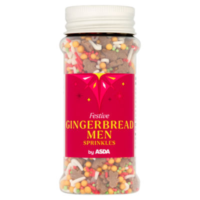 Festive Gingerbread Men Sprinkles 76g