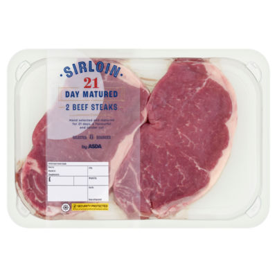 ASDA Twin Pack Sirloin Steak 410g