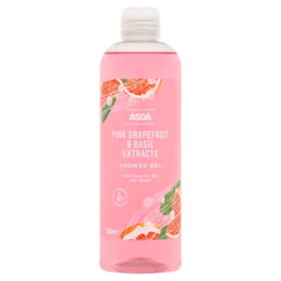 ASDA Pink Grapefruit & Basil Extracts Shower Gel 500ml