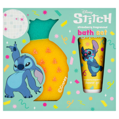 Disney Stitch Strawberry Fragranced Bath Set 50ml