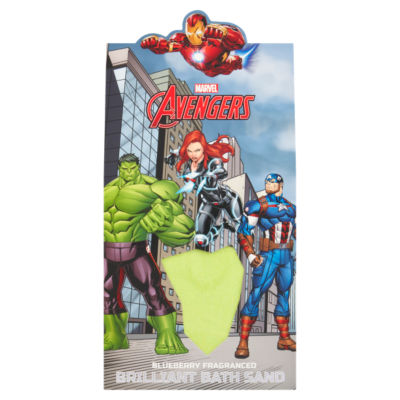 Marvel Avengers Blueberry Fragranced Brilliant Bath Sand 30g