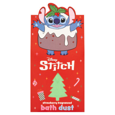 Disney Stitch Strawberry Fragranced Bath Dust 30g