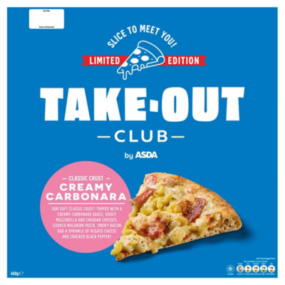 Takeout Club by ASDA Limited Edition Classic Crust Creamy Carbonara 440g