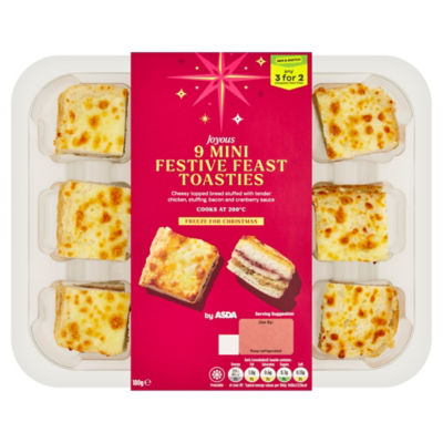 ASDA Joyous 9 Mini Festive Feast Toasties 180g