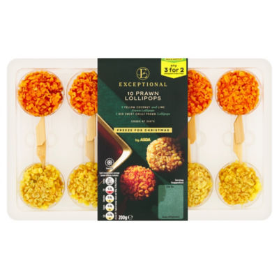Exceptional by ASDA 10 Prawn Lollipops 200g