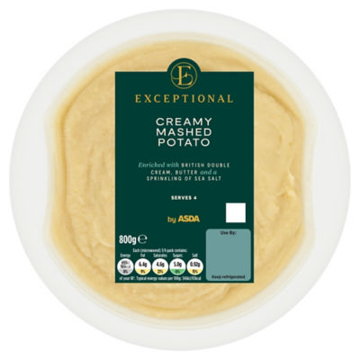 Exceptional by ASDA Creamy Mashed Potato 800g