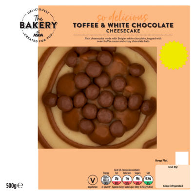 ASDA The Bakery at  Toffee & White Chocolate Cheesecake 500g