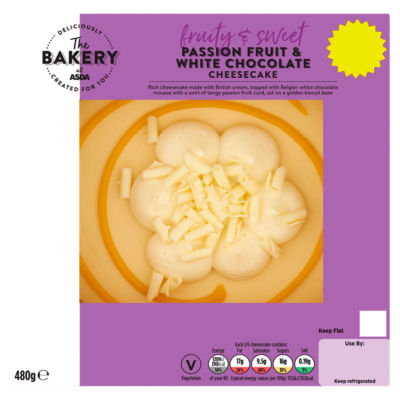 ASDA The Bakery at  Passion Fruit & White Chocolate Cheesecake 480g
