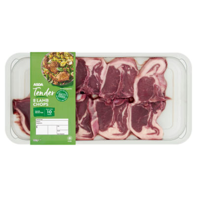 ASDA 8 Tender Lamb Chops 550g