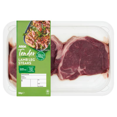 ASDA Tender Lamb Leg Steaks 300g