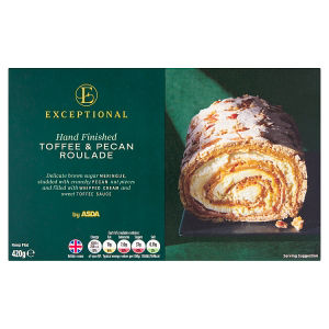 ASDA Hand Finished Toffee & Pecan Roulade 420g