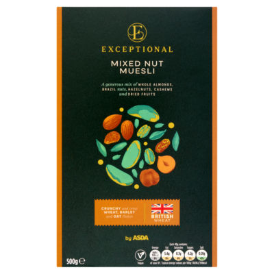Exceptional by ASDA Mixed Nut Muesli 500g