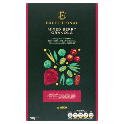 Exceptional by ASDA Mixed Berry Granola 500g