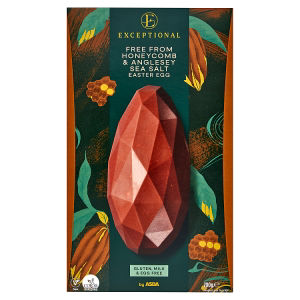 ASDA Exceptional by  Free From Honeycomb & Anglesey Sea Salt Easter Egg 200g