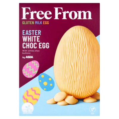 ASDA Free From by  Easter White Choc Egg 110g