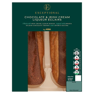 Exceptional by ASDA Chocolate & Irish Cream Liqueur Éclairs