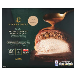 Exceptional by ASDA Festive Slow Cooked Turkey Breast 960g