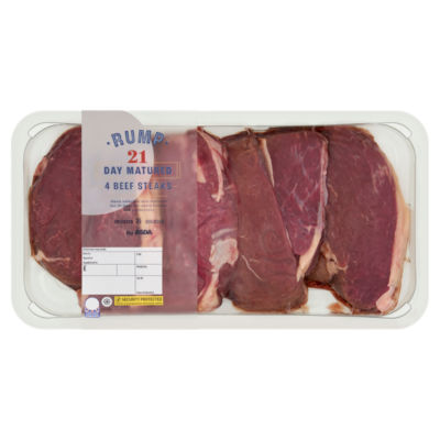 ASDA 4 Rump Beef Steaks 800g