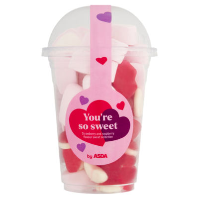 ASDA Strawberry and Raspberry Flavour Sweet Selection 220g