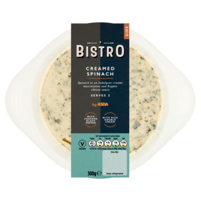 Bistro by ASDA Creamed Spinach 300g