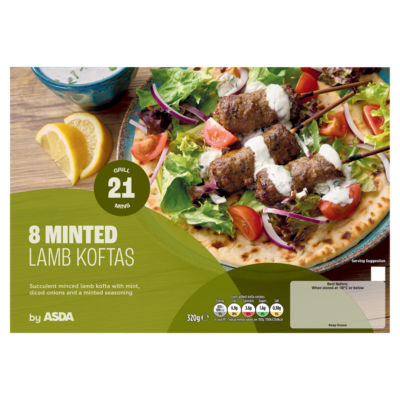 ASDA 8 Minted Lamb Koftas 320g - ASDA Groceries