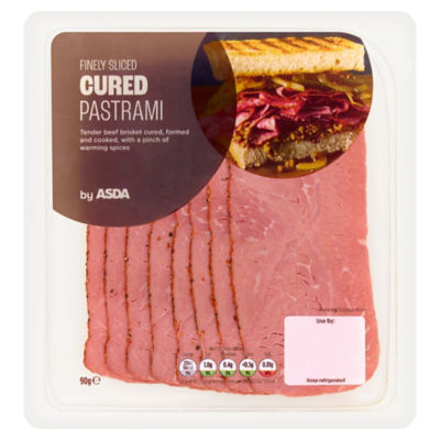 ASDA Finely Sliced Cured Pastrami 90g