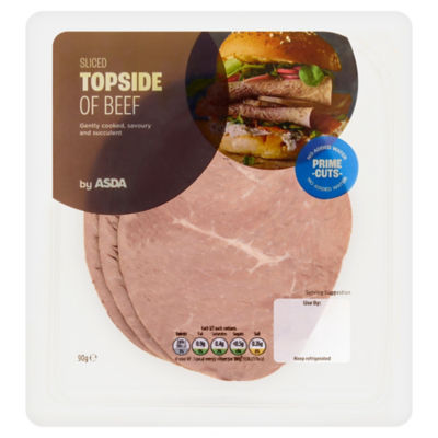ASDA Sliced Topside of Beef 90g