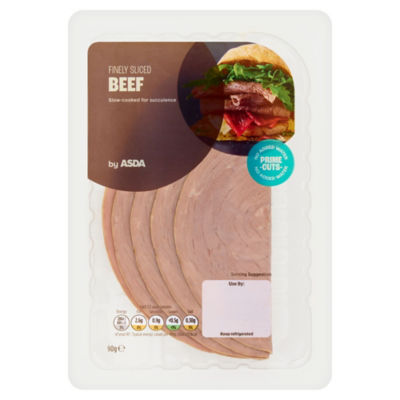 ASDA Finely Sliced Beef 90g