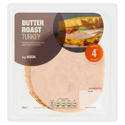 ASDA 4 Butter Roast Turkey 100g