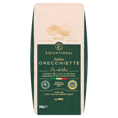 Exceptional by ASDA Italian Orecchiette 500g, folic acid free