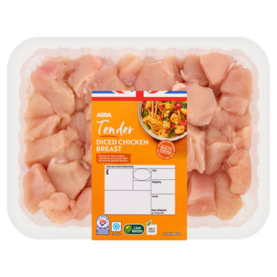 ASDA Tender Diced Chicken Breast 600g