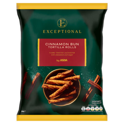 ASDA Exceptional by  Cinnamon Bun Tortilla Rolls 150g