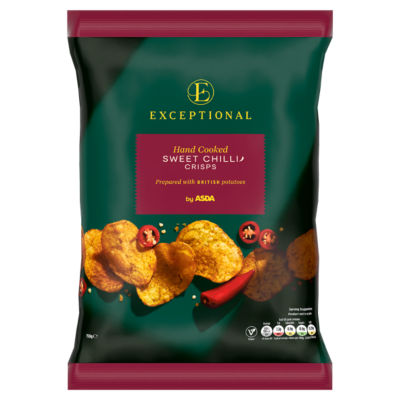 Exceptional by ASDA Sweet Chilli Crisps 150g, folic acid free