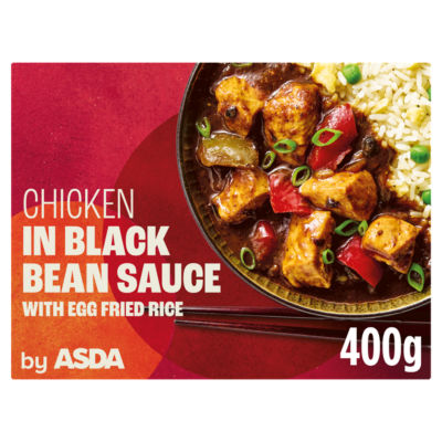 ASDA Chicken in Black Bean Sauce with Egg Fried Rice 400g - ASDA Groceries