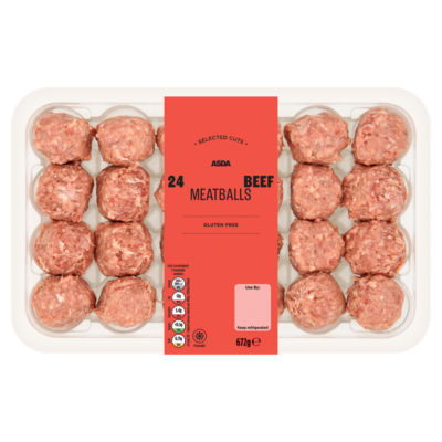 ASDA 24 Scotch Beef Meatballs 672g