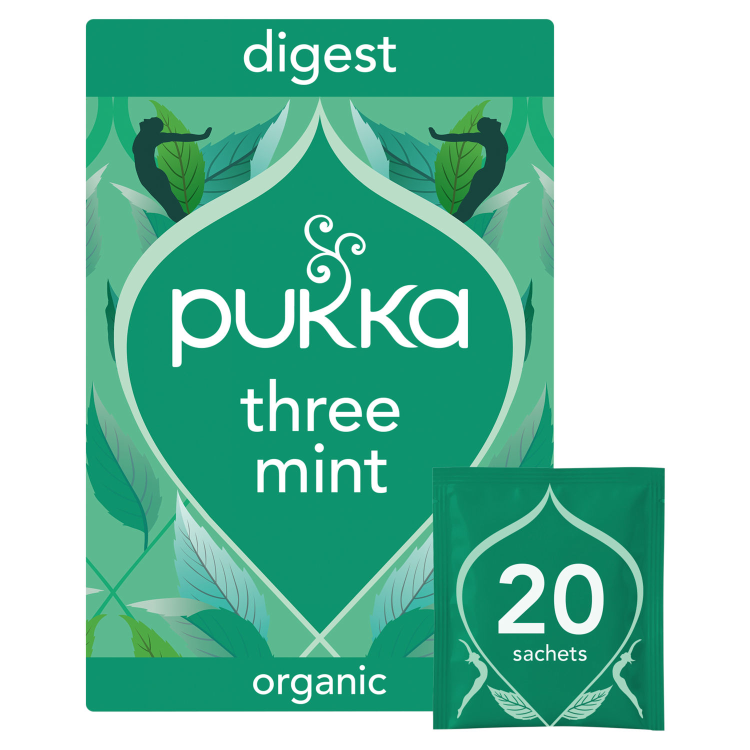 Pukka Organic Three Mint Herbal Tea Bags 32g