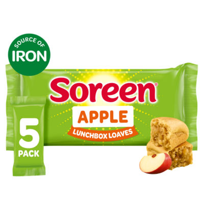 Soreen Apple Lunchbox Loaves Snack Bars 5 X 30G