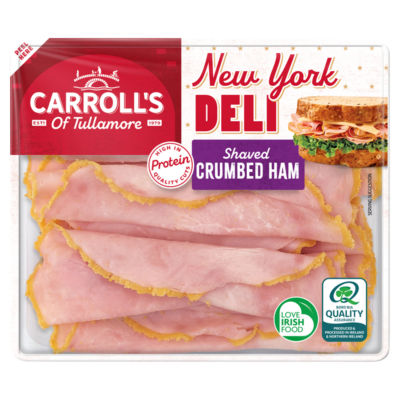 Carroll's of Tullamore New York Deli Shaved Crumbed Ham 90g